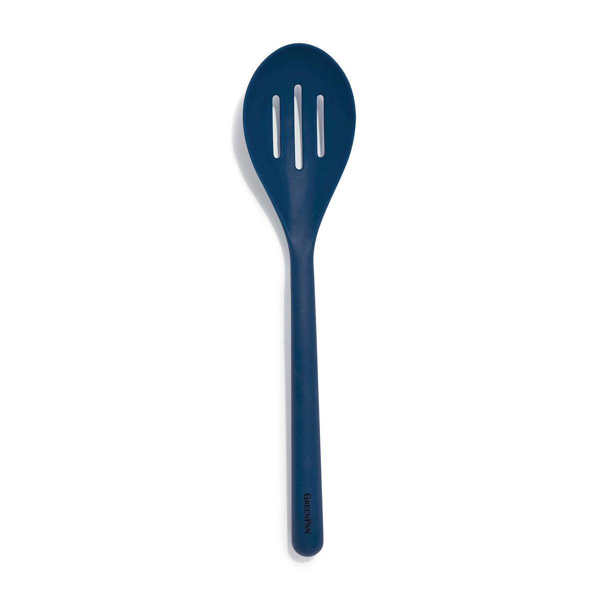 Platinum Silicone Slotted Spoon | Navy