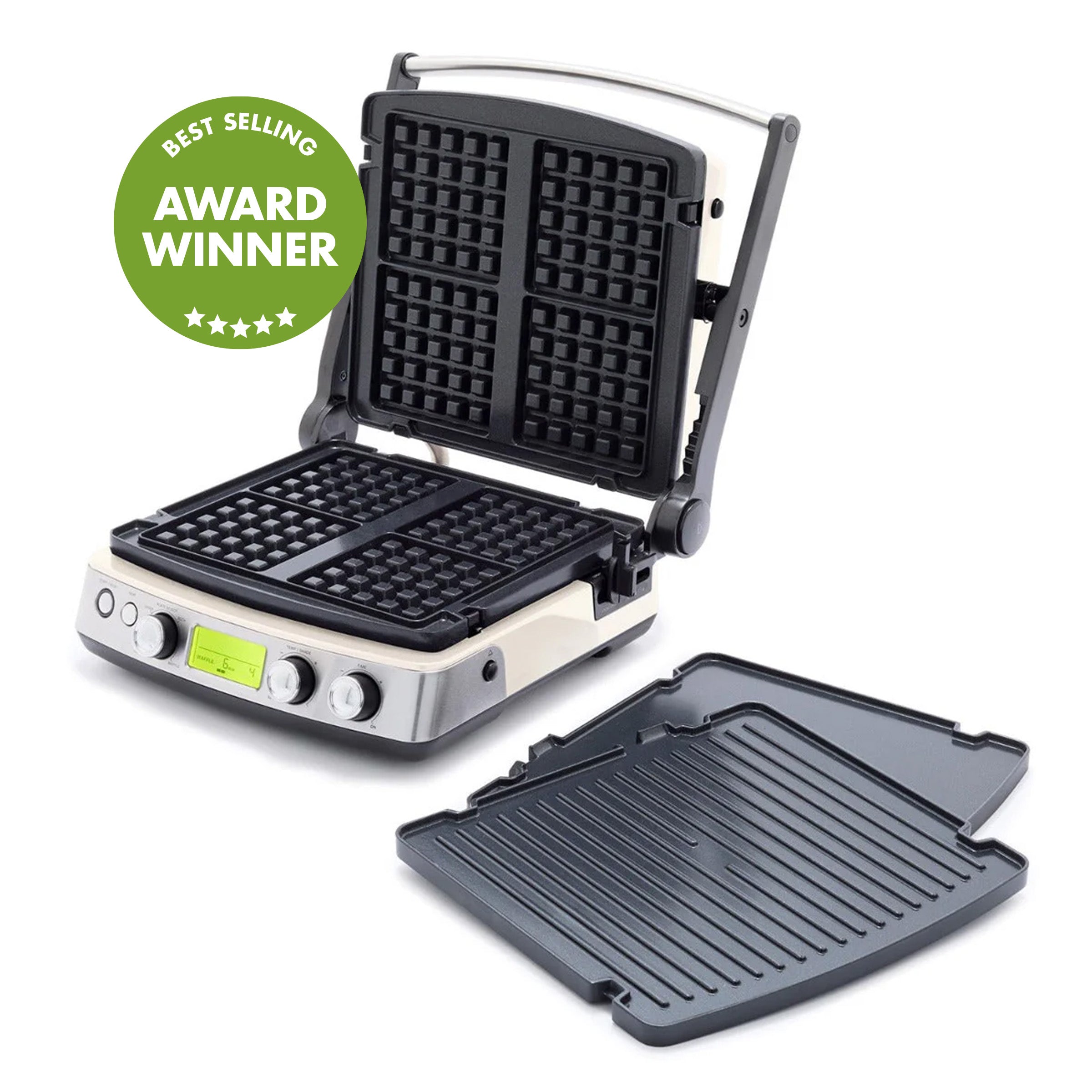 Elite Multi Grill, Griddle & Waffle Maker | Cloud Cream