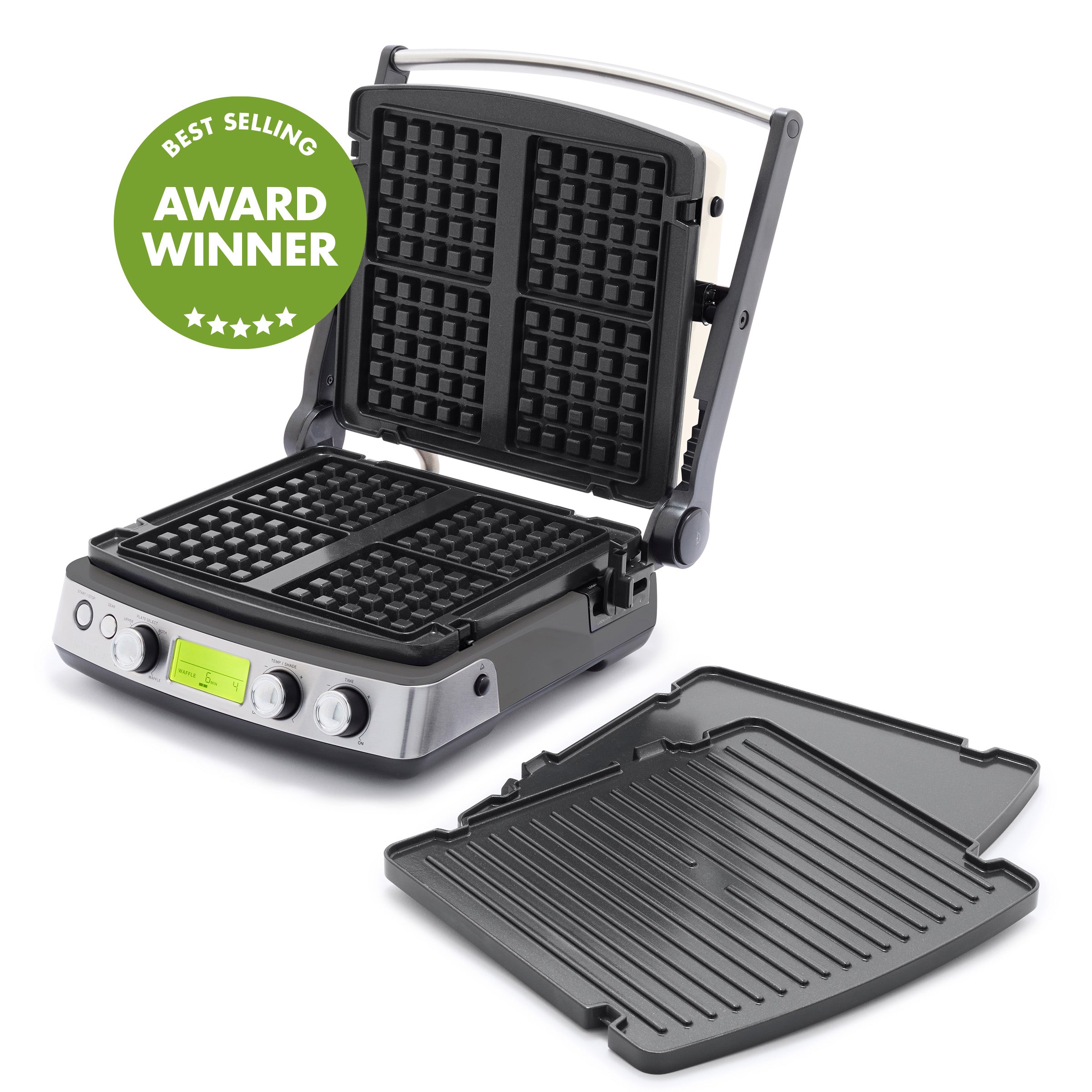 Elite Multi Grill, Griddle & Waffle Maker | Graphite