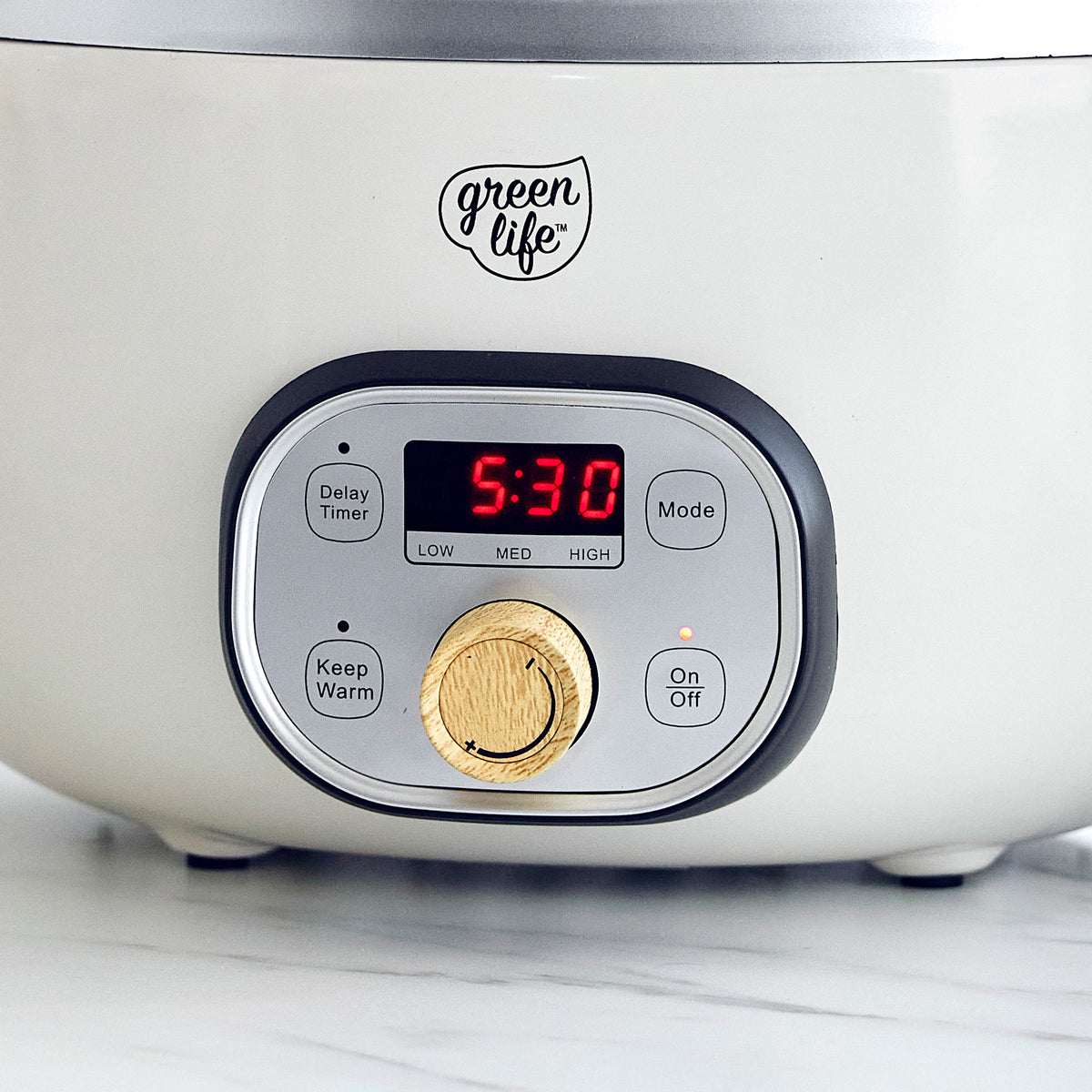 GreenLife Healthy Duo 6-Quart Slow Cooker | Cream