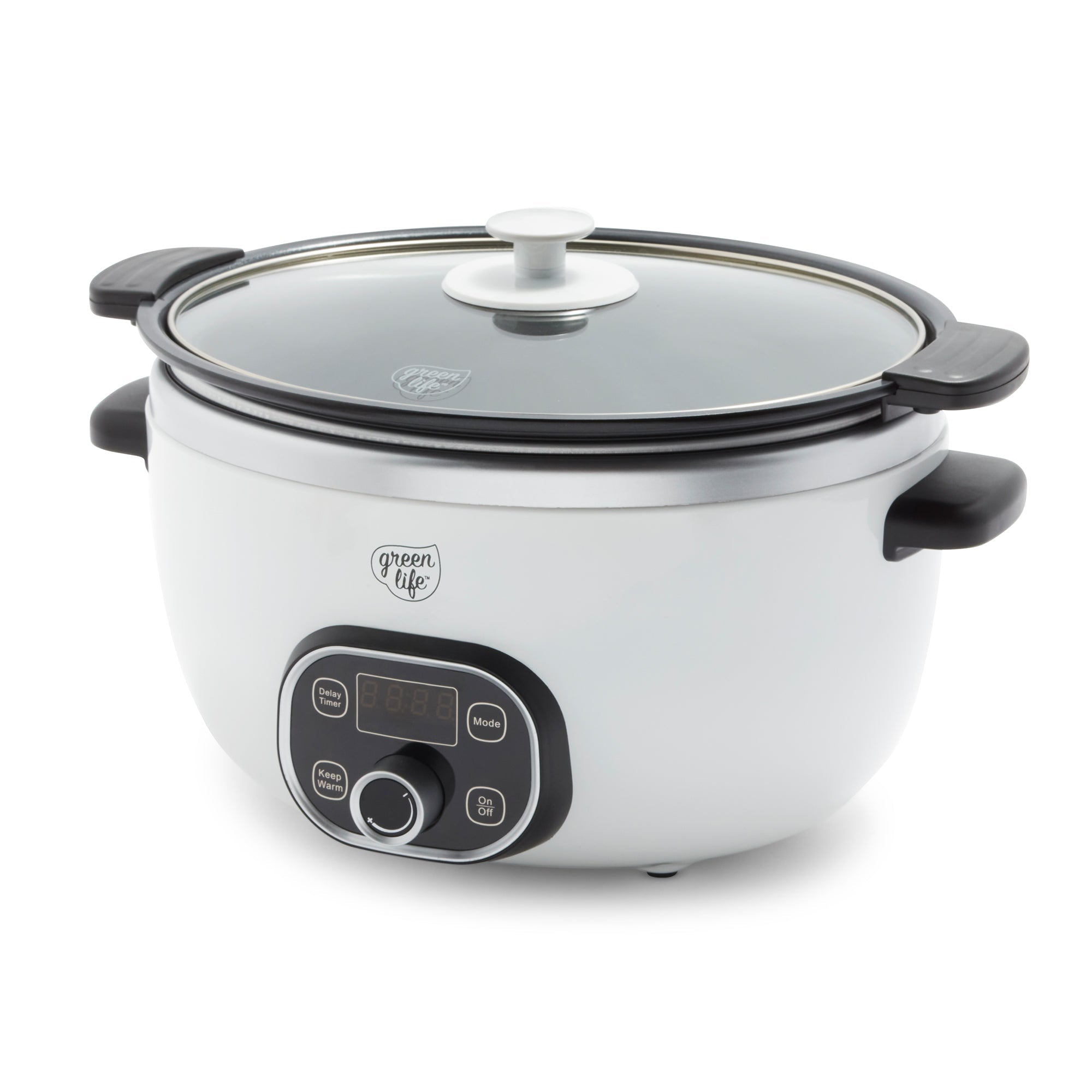 GreenLife Healthy Duo 6-Quart Slow Cooker | White