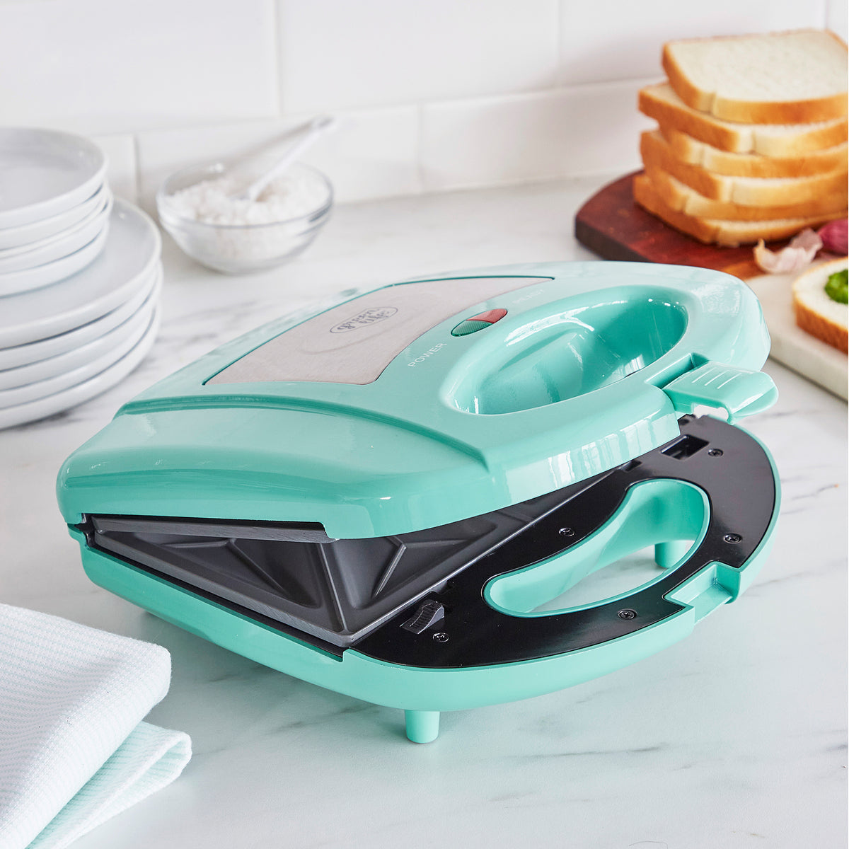 GreenLife Waffle and Sandwich Duo | Turquoise