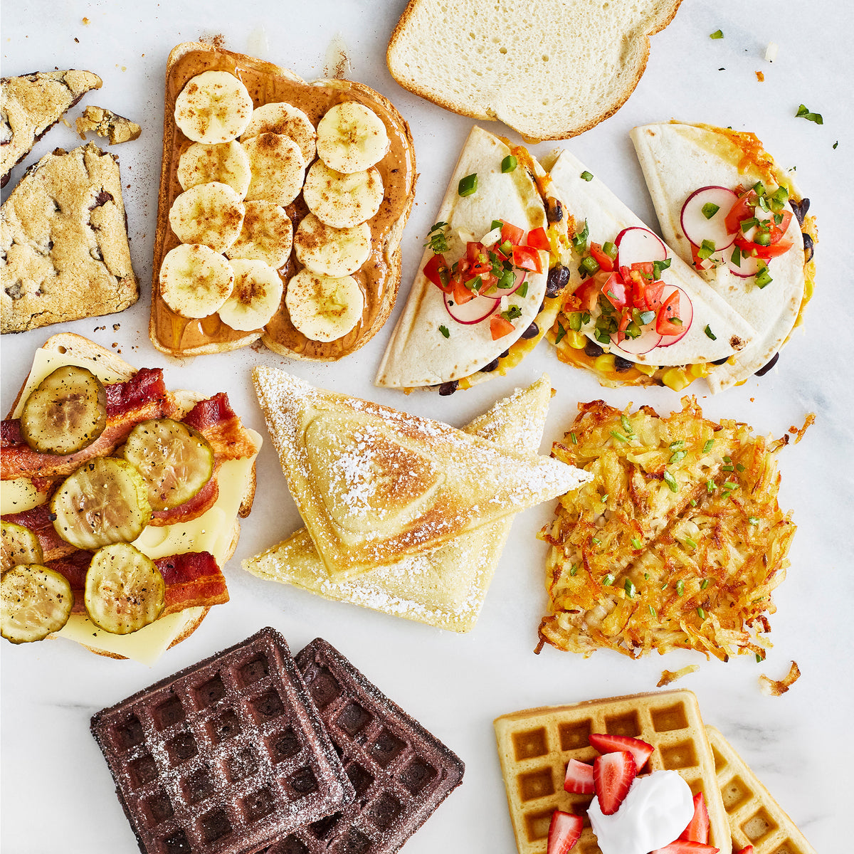 GreenLife Waffle and Sandwich Duo | Turquoise