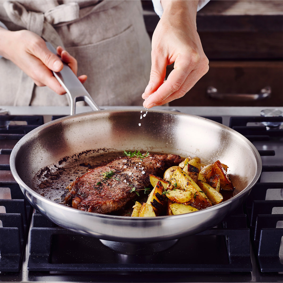 Merten & Storck Stainless Steel 8" Frypan