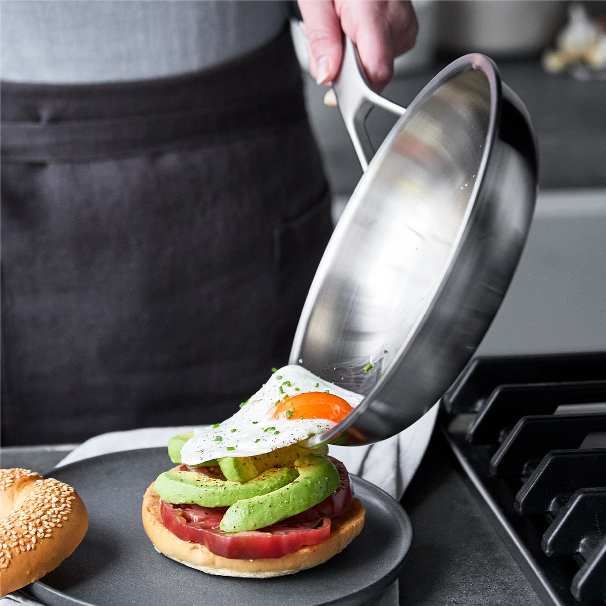 Merten & Storck Stainless Steel 8" Frypan