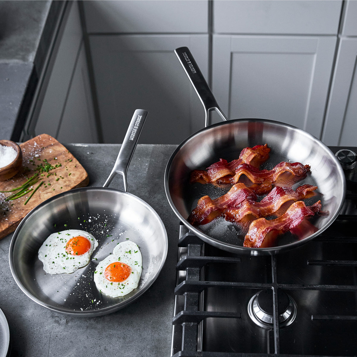 Merten & Storck Stainless Steel 8" Frypan
