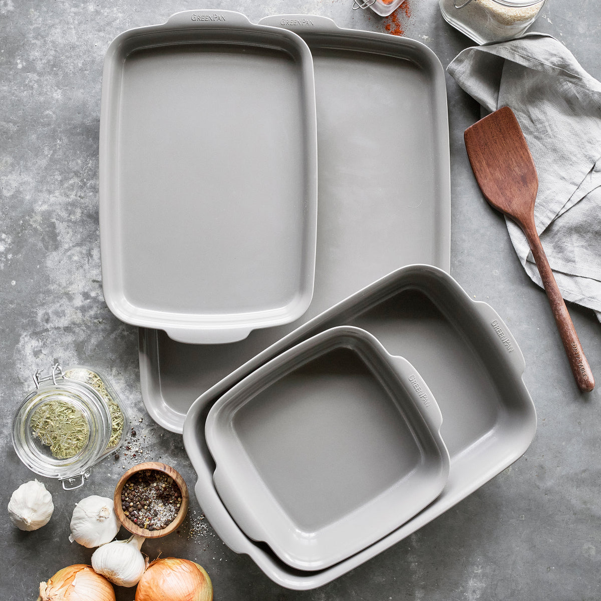 Premiere Ovenware Ceramic Nonstick 4-Piece Set