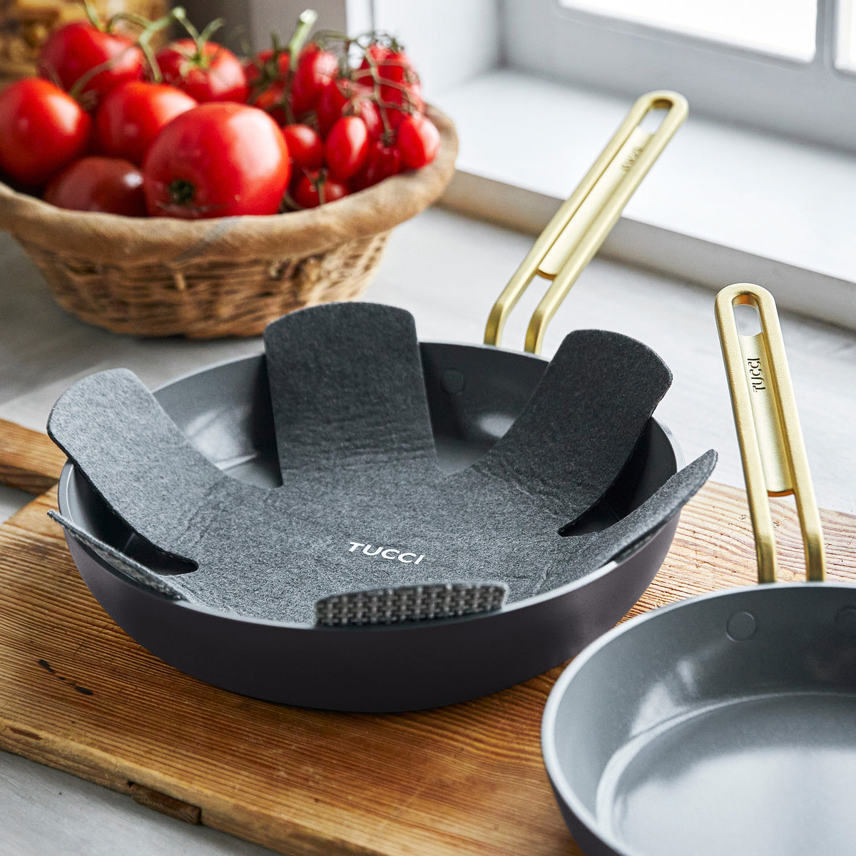 Stanley Tucci™ Ceramic Nonstick 8" and 10" Frypan Set | Calabrian Fig
